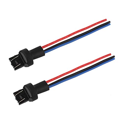 TOMALL 7440 7443 T20 Bulb Connector Male Adapter for Automotive Brake Light Bulbs/Turn Signal/Reverse Light Bulbs Socket (Pack of 2)
