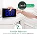 Holife Despertadores Digitales, Reloj Despertador Digital, Pantalla Curva LED de 5'', 6...