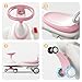 Baotree Kids Electric Ride On Car 12V - Electric Wiggle Car with Rechargeable Battery, LED Lights & Music,Anti-Rollover for Boys Girls Ages 3-8, Indoor/Outdoor Toy Vehicle up to 150 lbs (White)