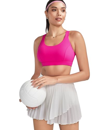 Image of RUNNING GIRL Sports Bras for Women,Seamless Strappy Sports Bra High Support Crisscross Back with Removable Pads
