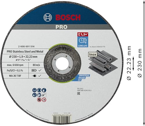 Bosch Disque tronçonner inox WA 36 R BF 230 mm - vue 4