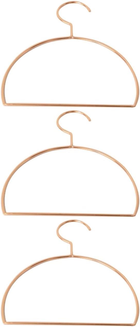 Amosfun 3 pcs Scarf Hanger Rack Semicircular Tie Rack for Scarves Belts Towels Closet Organizer for Door or Wardrobe Space Saving Storage