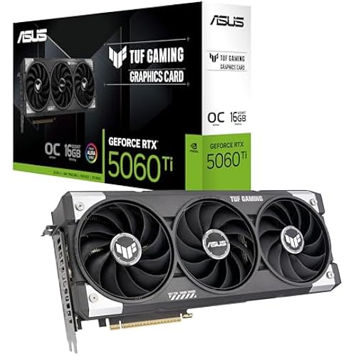 ASUS TUF Gaming GeForce RTX 5060 Ti 16GB GDDR7 OC Edition Graphics Card