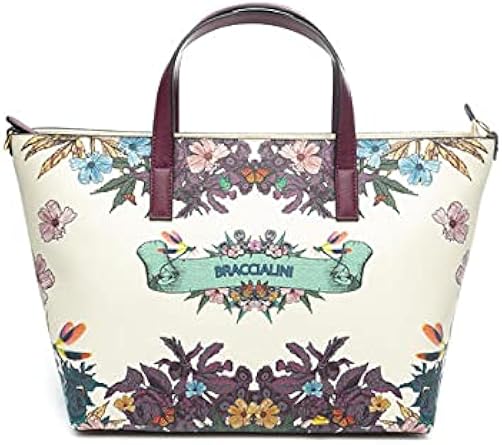 Braccialini B13975 borsa fantasia Cartoline Roma