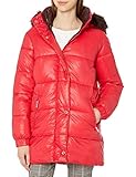 Rachel Roy Women's Heavy Puffer Jackets, Red, M