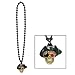Beads w/Flashing Pirate Skull Medallion Party Accessory (1 count) (1/Card)