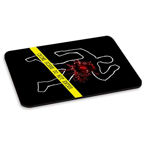 Crime Scene Do Not Enter Pc Computer Mouse Mat Pad