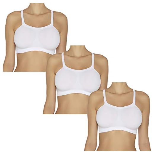 Kit 3 Tops Bandinis, Hanes, Feminino, Branco, P