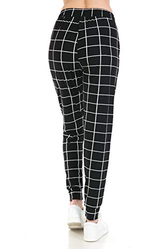 Image of Leggings Depot Premium Women's Joggers Popular Print High Waist Track Pants (S-XL) BAT5