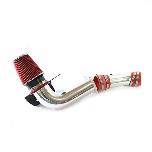 Intake Pipe Perfit formance Cold Air Intake Induction Kit With Filter fit for 1999-2004 ford Mustang V6 3.8L(red)