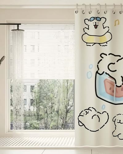 Miniatura 4 de Barra De Ducha Extensible 110-200 Cm, Barra Cortina Aluminio Blanca Ajustable Para Baño, Sin Perforación, Resistente Y Multifuncional