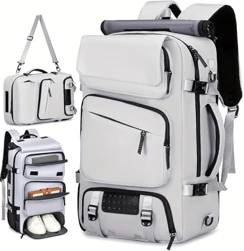 Mochila de viaje impermeable de 60 L, mochila multifuncional 3 en...