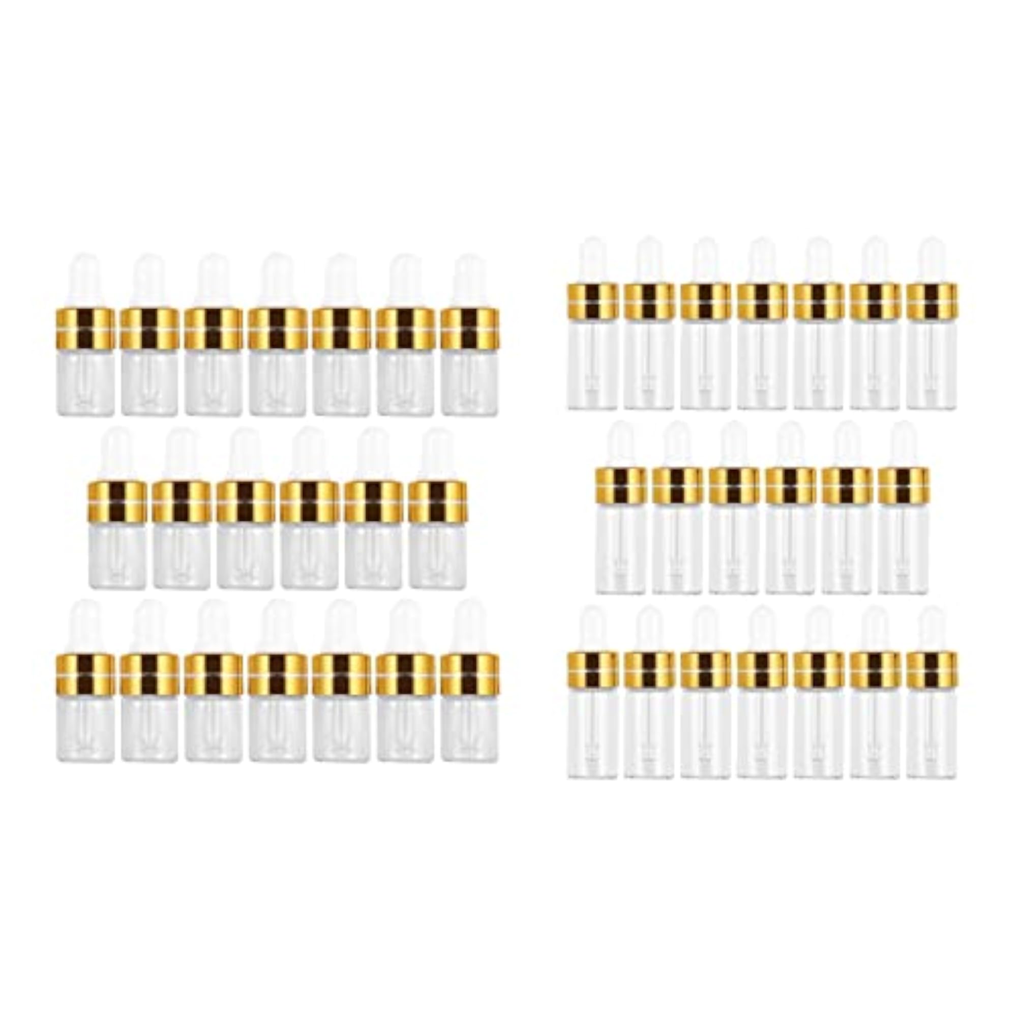 40 Pcs Empty Glass Dropper Bottles For Perfume Oils