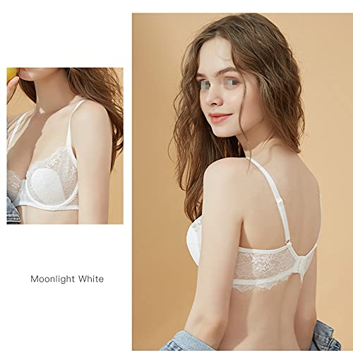 Ensemble soutien-gorge et culotte WENJUN en dentelle fine non doublée de qualité supérieure - 2