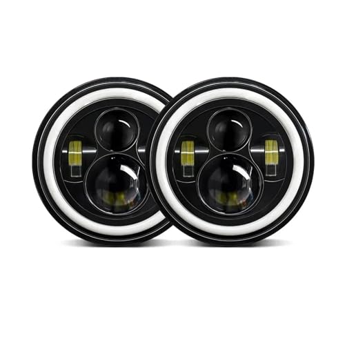 Image of RFSHOP Car Headlights For VW For Beetle For Classic 2pcs Universal 7 Inch Led Car Motorcycle Headlight DRL H4 Headlamp 7" Headlight Car Head Lamp(1pcs)
