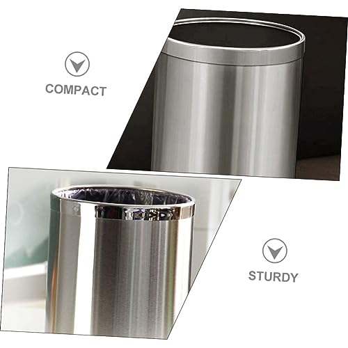 Caneca de basura rectangular acero inoxidable 10L miniatura 7