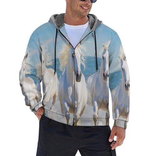 Chaqueta de forro polar contra el frío invernal: sudadera casual con cremallera completa