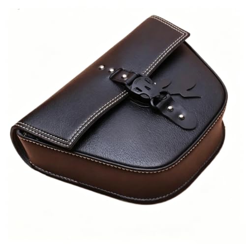 Sac pare protection étanche en cuir PU avec fixation latérale moto