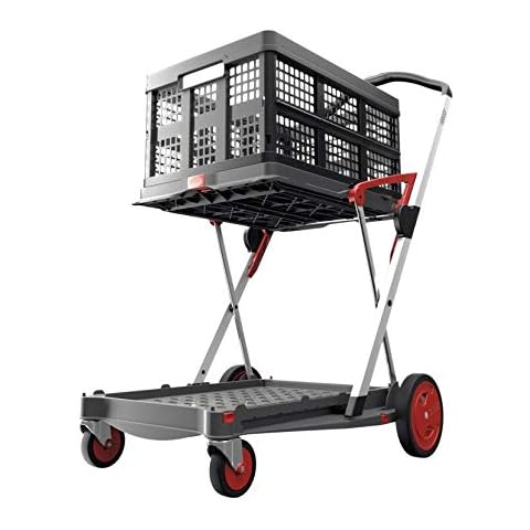 Clax Red Edition Folding Transport Mobile Consisting of 1 Folding Mobile with 1 Free Clax Folding Box, Red Cover