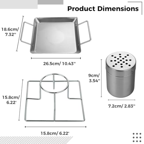 Beer Can Chicken Roaster Set: Professional Stainless Steel Turkey Roasting Pan with Vertical Chicken Holder