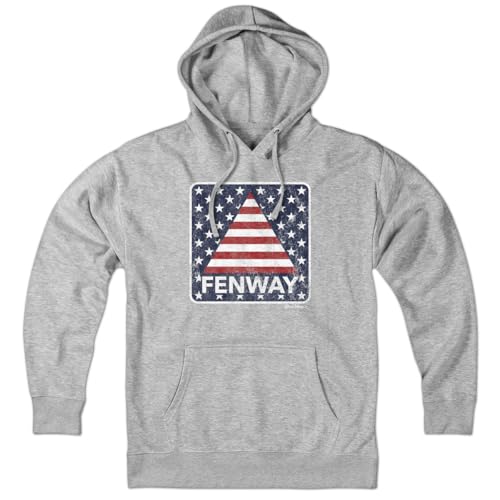 Chowdaheadz Fenway Stars & Stripes Hoodie – Unisex Pullover Sweatshirt Soft Cotton Blend