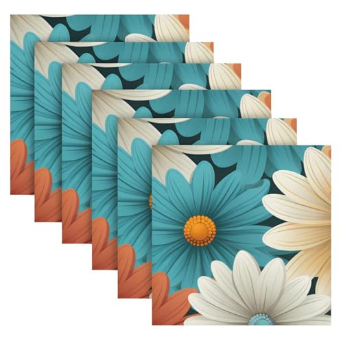 Servilletas de Tela Polyester Multicolor Pack 6 20x20 in miniatura 2