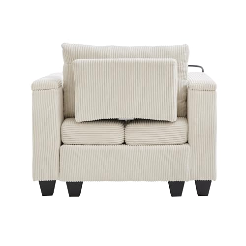 Sillón chaise lounge convertible beige miniatura 5