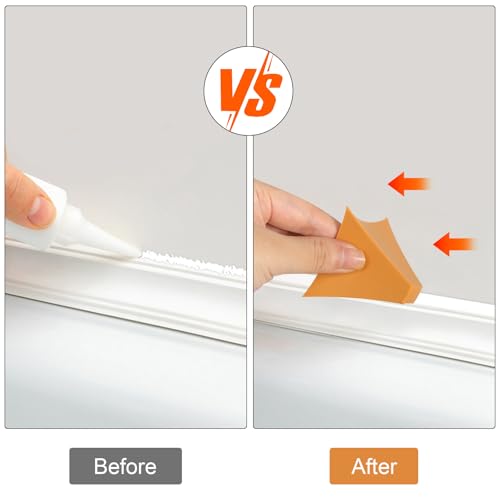 2 Stück Silicone Seam Tools Silikonentferner Werkzeug Silikon-Nahtwerkzeuge Silikon Dichtungswerkzeug Caulking Applicator Finishing Tool Caulk Finishing Tool Silicone Caulking Tool für Fliesen Boden