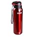 Produktbild Wasserflasche, Edelstahl-Wasserflasche, doppelwandig isoliert, Thermos-Flasche mit Trinkhalm, 470 ml, (rot)