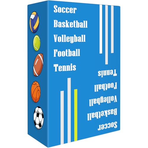 Sports Card Game - Soccer Basketball Volleyball Football Tennis - Speed-Matching Board Games for Adults Wildly Entertaining & Easy to Learn for...