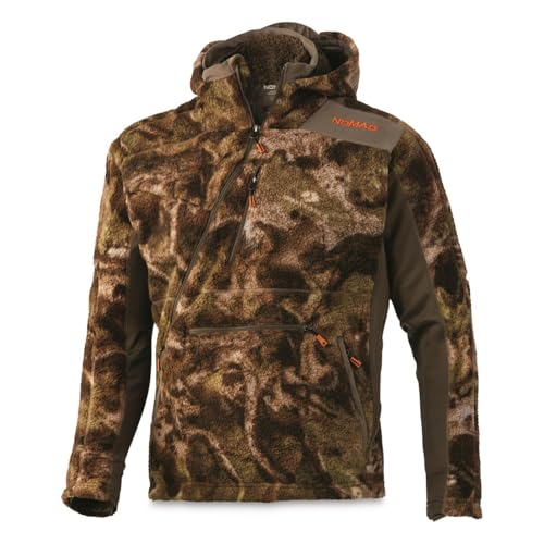 Nomad mens Cottonwood NXT Jacket | High Pile Fleece Lined Hunting Coat Mossy Oak Droptine Camo, Medium