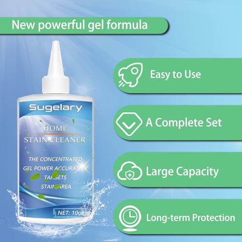 Image of Sugelary Mold Stain Cleaning Gel, Washing Machine Cleaner for Front Loader Seal, All-Purpose Gel for Bathroom Grout, Sink, Shower, Caulk, Front Load Washer Cleaning Solution-10 fl oz