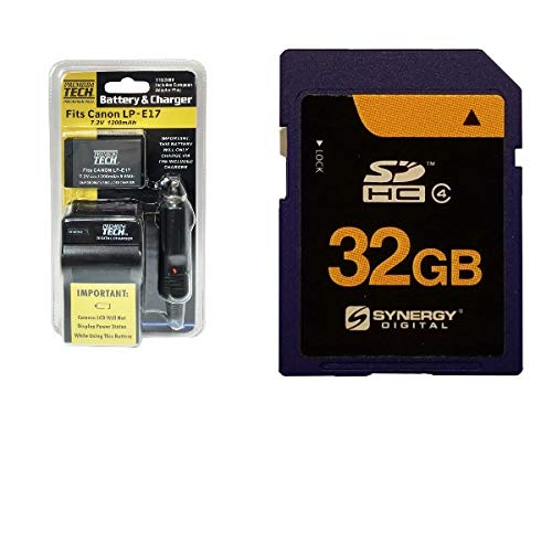 Synergy DigitalΉANZT[LbgBCanon EOS Rebel SL3 fW^JɑΉ:PTLPE17obe[ASY-SD32GB[J[hB