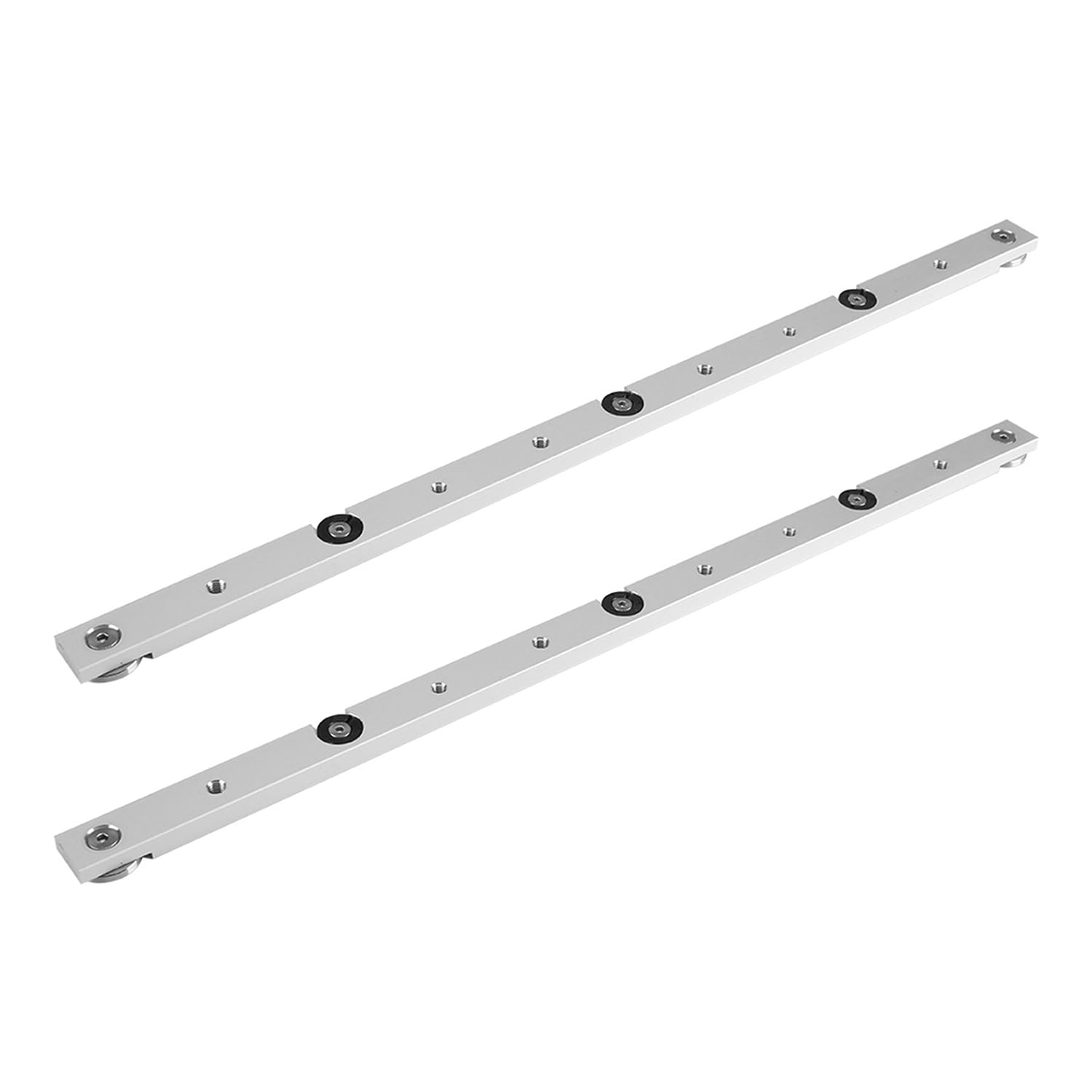 Tyenaza 2 pezzi Miter Bar Slider 450 mm, Table Saw Miter Bar, binario in lega di alluminio, per router sega circolare da tavolo, falegname fai da te (2 x 450 mm)