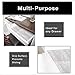 Smart Design Shelf Liner w/ Metallic Adhesive - Washable Cutable Material - Non Slip & Peel Design - for Shelves, Drawers, & Flat Surfaces - Kitchen (18 Inch x 6 Feet) [Stainless Steel]