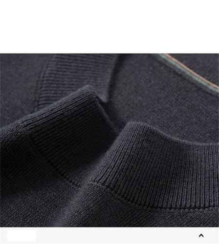 Men Thin Wool Turn-Down Collar Short Sleeve Solid Sweaters Pullover2