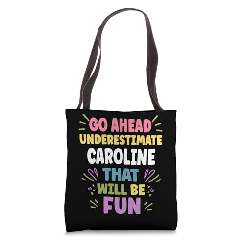 CAROLINE Personalized Women's Gift Custom CAROLINE Tote Bag