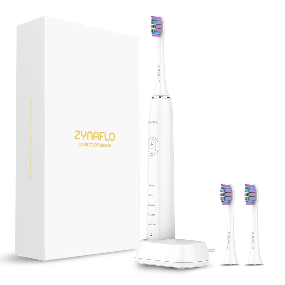 Sonic-Pro Electric Toothbrush, 5 Cleaning Modes, Smart Timer (Pearl White)-image-8