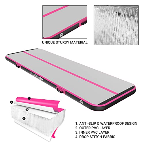 ChampionPlus Airtrack Matte 5m (Schwarz-Rosa) - 5