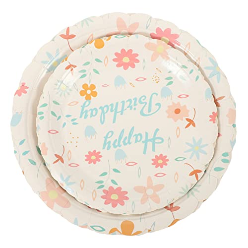 Abaodam 3 Conjuntos De Talheres De Festa Pratos Descartáveis ​​Prato De Bolo De Aniversário Pratos D