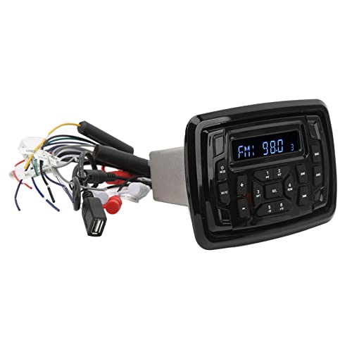 Waterproof Marine Radio Car Stereo Receivers Marine Speakers Bluetooth Car AM/FM Radio Stereo Receiver 12V DC MP3 Player Stereo Sound for Yacht Caravan Engineering Vehicle Ship +Auto - Image 3