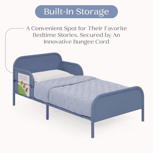 Delta Children Magic Magnet Toddler Bed with Book Storage, Denim Blue - image 6
