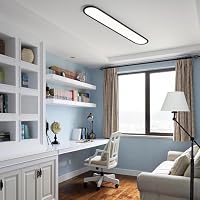 Oninio Lineare LED Deckenleuchte 120 cm, Dimmbar mit Fernbedienung, Schwarz – Ansicht 6