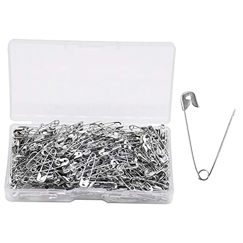 YOFASEN Épingles de sûreté 300 pièces - Épingles à nourrice Petites et Grandes Épingle plaquée Nickel - pour vêtement Art Craft Couture Utilisation pour Le Bureau à Domicile, argenté, 22 mm Cover