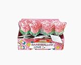 SIDRAL 16 Piruletas de Rosas Marshmallow Sabor Fresa (28 g) – Piruletas, Chuches San Valentín, Kit de Chuches Sin Gluten, Regalos Parejas - Celebraciones