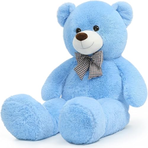 Image of 4 Feet SkyBlue Teddy Bear - Ultra-Soft Fluffy Stuffed Toy 48 Inches (4 Feet, SkyBlue)