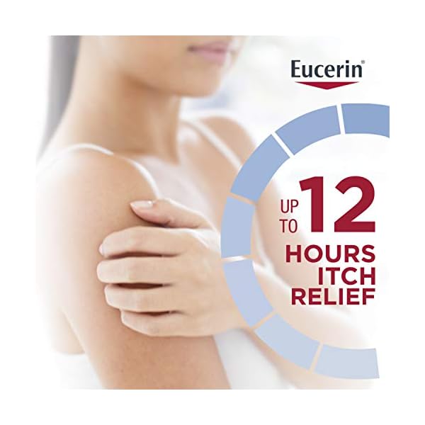 Eucerin Itch Relief Intensive Calming Body Lotion for Dry Itchy Skin, Unscented Lotion with Cooling Menthol and Ceramides, 8.4 Fl Oz Bottle