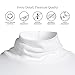 Lands' End Womens Long Sleeve Shaped Supima Cotton Turtleneck White Regular Medium