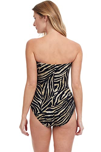 Gottex Women's Standard Wildlife Bandeau Surplice One Piece3