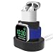 Lwsengme Charging Stand Compatible with Apple Watch 4/3/2/1 & AirPods 1/ Air Pods 2 Stand Holder(2-in-1) Charging Dock (Black)